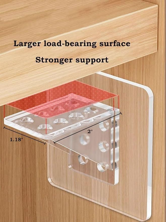 Self Adhesive Shelf Support Bracket - Pack of 4