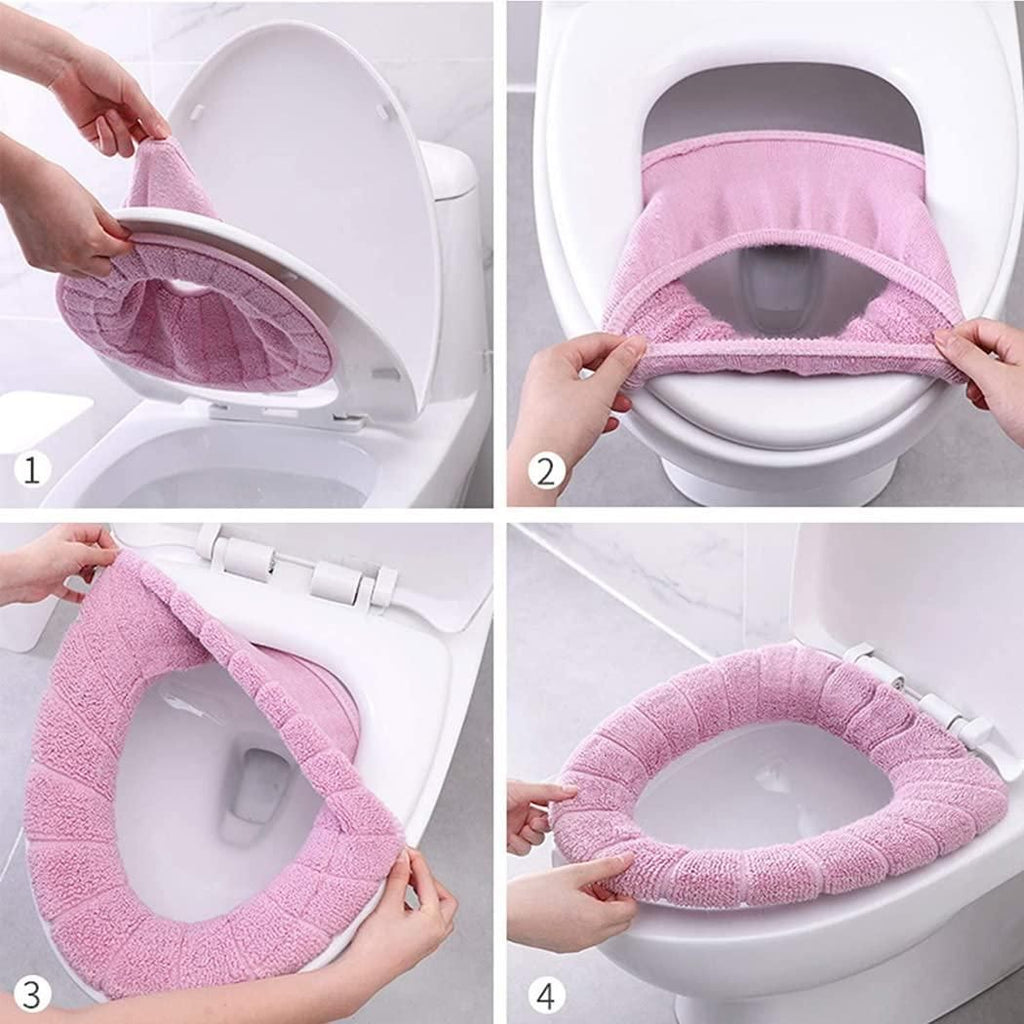 Soft Warm Toilet Seat Cover (Pack of 2)