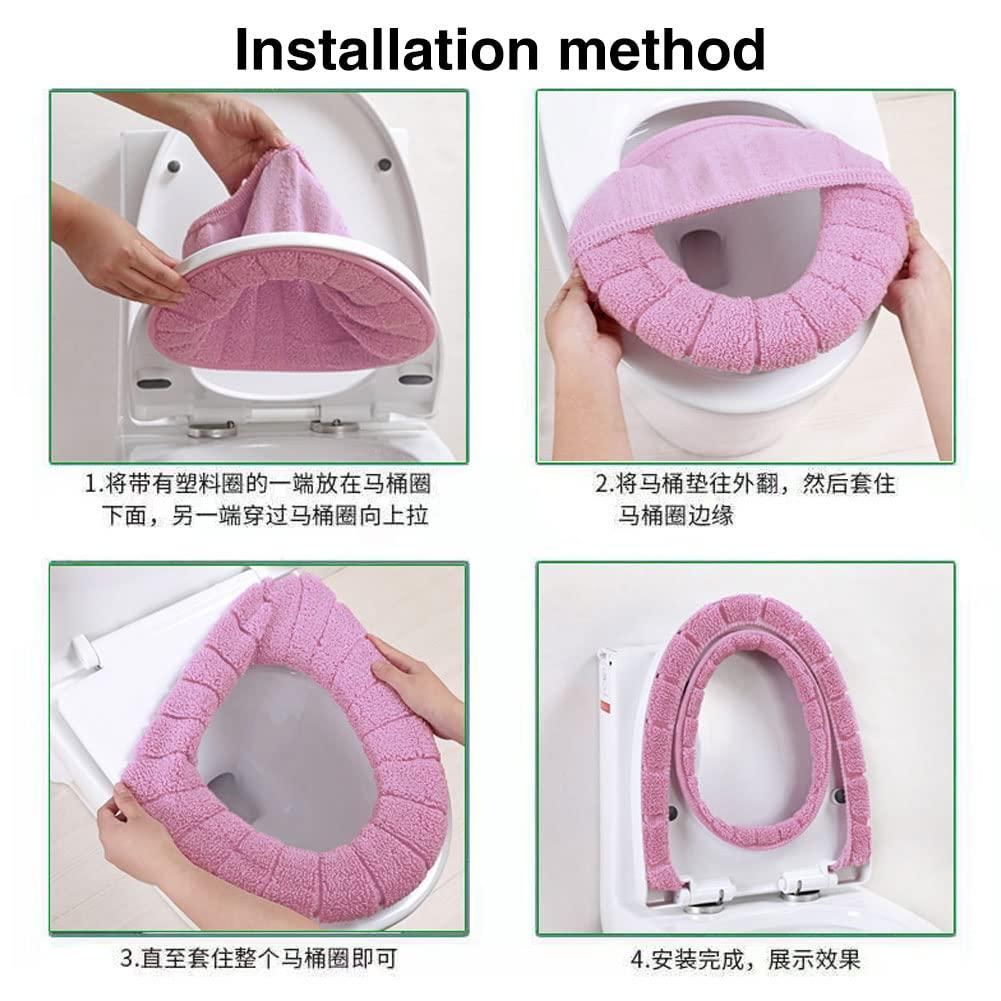 Soft Warm Toilet Seat Cover (Pack of 2)