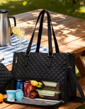 Tote Bag With 15.6-Inch Laptop + Insulated Tiffin Compartment