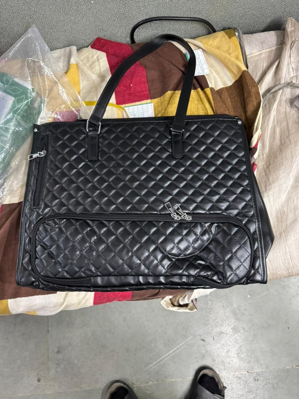 Tote Bag With 15.6-Inch Laptop + Insulated Tiffin Compartment