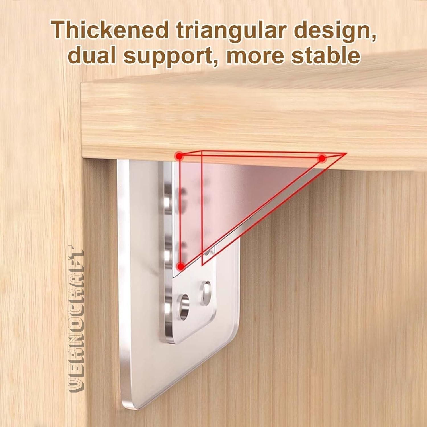 Self Adhesive Shelf Support Bracket - Pack of 4